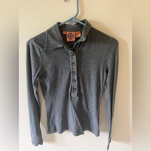 Tory Burch Long sleeve grey shirt